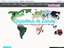 Tablet Screenshot of cacadoradelivros.com